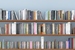 Bibliotekos sieninė lentyna